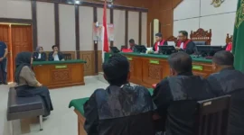 Terdakwa TPPU Hanisah mengikuti persidangan di Pengadilan Negeri Bireuen, Aceh, Jumat (29/8/2025).-Kejari Bireuen